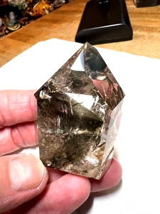 Seltene klare Quarz Kristall Phantom Garten Lodolith Laserpunkt Probe 562 - Bild 1 von 12