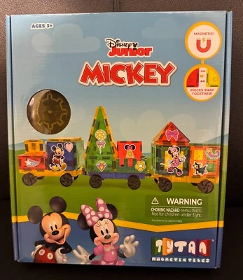 Disney Mickey Minnie Mouse Tytan Magnetic Tiles Building Set Stem Toy NEW NIB - Image 1 of 2