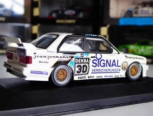 1/43 Minichamps BMW M3 E30 Signal Franziskaner Axco Team #30 DTM Von Bayern Gold - Imagen 1 de 18