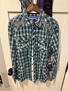Austin Season Cowboy Shirt Large - Picture 1 of 3