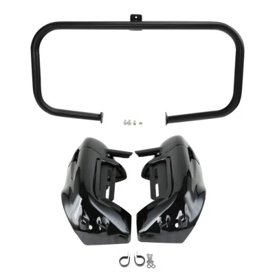 Carenado ventilado inferior y barra de choque del motor apta para Harley Road King Glide 1997-2008 Foto 1 de 4