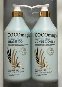 (2-Pack) COCOmagic ~ Protein-Rich Botanical TEA TREE MINT SHAMPOO + CONDITIONER - Picture 1 of 5