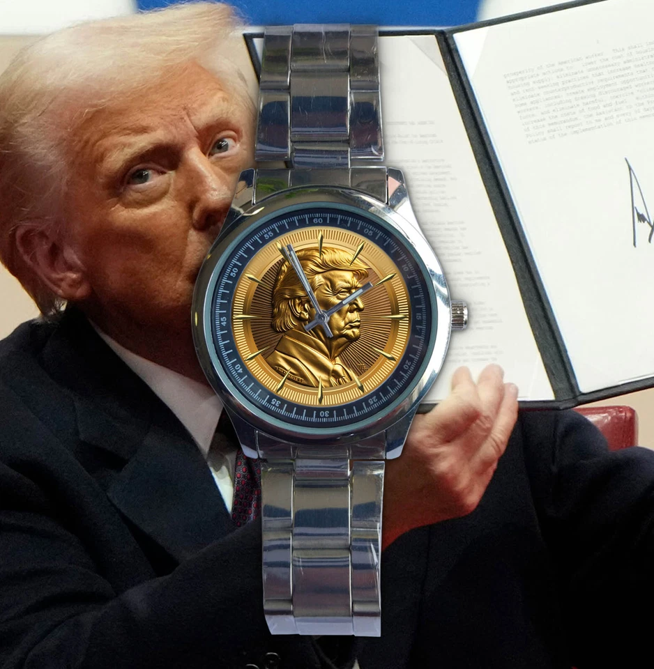 Reloj analógico Donald J Trump 2005 ¡COLECCIÓN de firma súper raro! Foto 1 de 1