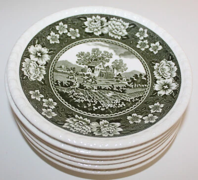 Rusticana green 6 x saucer 15 cm for coffee cup Villeroy & Boch - Image 1 of 2