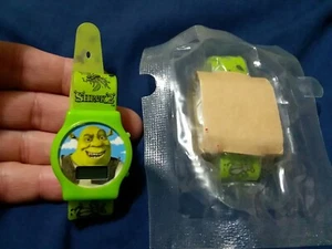Shrek 2 Watch Green General Mills Cereal Box Toy 2003 Promo Premium NEW SEALED - Picture 1 of 2