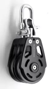 BLUESHARK 60mm Double Aluminum Sailing Block 2675 - Picture 1 of 2