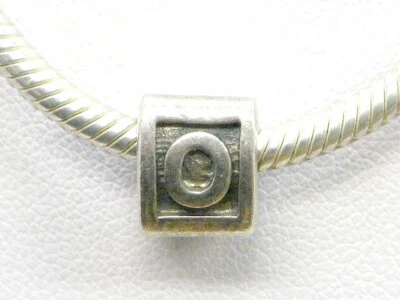 Pandora Charm Element Bead Sterling Silber 925 Buchstabe O - Bild 1 von 2