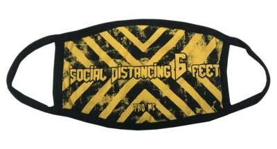 Mascarilla facial protectora de algodón reutilizable para distanciamiento de peligros unisex Pro MC3233-HUGO Foto 1 de 2