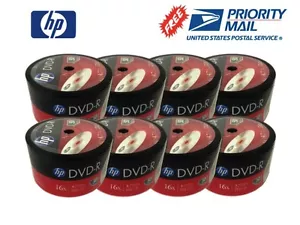 400-Pack HP 16X Logo Blank DVD-R DVDR Recordable Disc FREE EXPEDITED SHIPPING - Picture 1 of 1