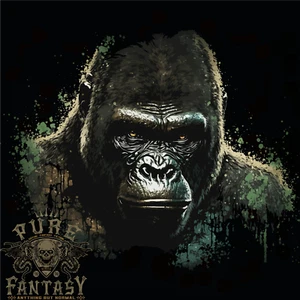 Camiseta Head of a Gorilla para hombre 100 % algodón - Imagen 1 de 3