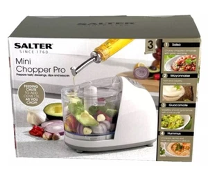 Salter EK2182 Mini Electric Kitchen Food Chopper Cutter Processor 150W White New - Picture 1 of 8