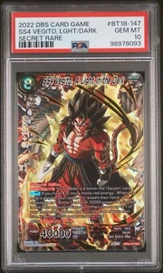 Dragon Ball Super SS4 Vegito A Light In The Dark BT18-147 - PSA 10 - Picture 1 of 3
