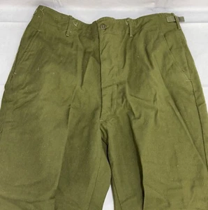 US Military Pants Men’s Wool M-1951 Army Field Trousers Medium Long NICE Vintage - Picture 1 of 9
