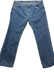 Denim vintage Levis 505 regular pierna recta para hombre 40 lavado oscuro talla 40x32 - Imagen 1 de 12