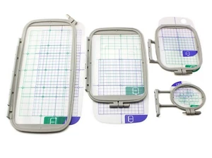 4-Piece Embroidery Hoop Set for Brother SE2000 SE1900 PE750 PE750D Machine - Picture 1 of 9