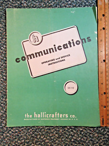Hallicrafters Radio Receiver Manual ~ SX-110 ~ original ~ Ham Radio