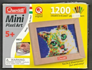 Mini pixel Art QUERCETTI 1200 chiodini, cod 0822 gattino, FONDO DI MAGAZZINO - Foto 1 di 1