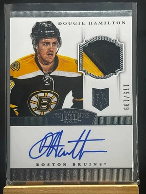 Dougie Hamilton 2013-14 Panini Dominion Rookie Auto Patch 175/199 On Card #196 - Image 1 of 3