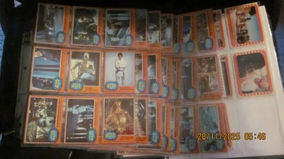 1977 TOPPS STAR WARS ORANGE SERIES 5 COMPLETE SET WITH STICKERS EXMT-NM+ - Image 1 of 4