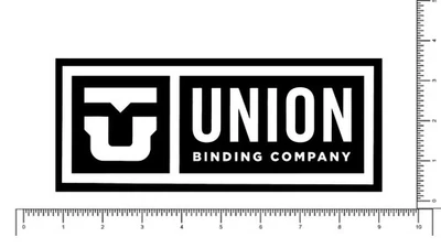 Union Bindings Snowboard Outdoor Die Cut Sticker Decal 9.5" x 3.75"