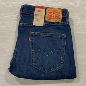 Levi's 514 Jeans Mens 36 x 32 Straight Leg Regular Fit Medium Wash Denim - Picture 1 of 17