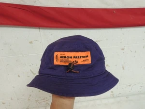 Heron Preston Purple Twill Bucket Hat Adult Unisex Size L/XL - Picture 1 of 7