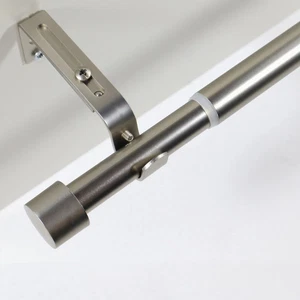 Gardinenstange ausziehbar Flexa Edelstahl-optik Endstück Kappe 16/19mm - Bild 1 von 9