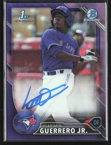 Vladimir Guerrero Jr. 2016 Bowman Chrome Purple Refractor Auto /250 #CPA-VG - Picture 1 of 2