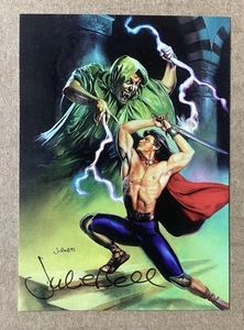 Collection de cartes à collectionner The Julie Bell Fantasy Art promo #P1 ~ signée Julie Bell - Photo 1/3