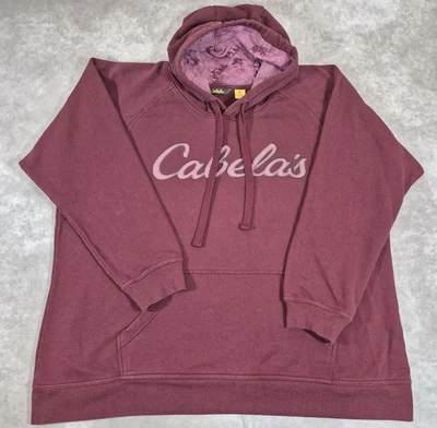 Cabela’s Mujer’s 2XL Ciruela Sudadera con Capucha Pullover Canguro Bolsillo Suave Forrado de Vellón Foto 1 de 4