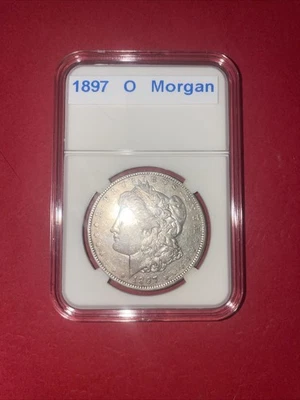 1897-O Morgan Silver Dollar Key Date Nice Eye Appeal; Nice Breast Fthrs On Rev. - Image 1 of 4