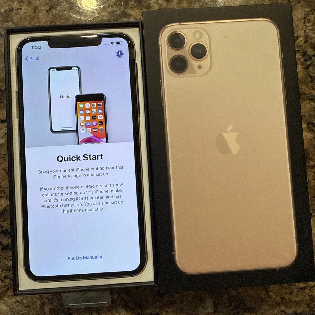 Preços baixos em Apple iPhone 11 Pro Max Gold Celulares e