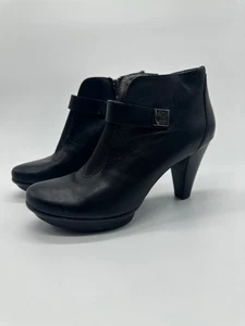 Blondo Paris AquaProtect Black Leather Heeled Ankle Boots 7M Waterproof - Bild 1 von 6