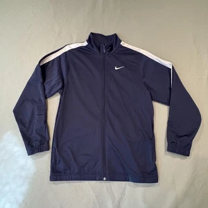 Nike Jacke Herren Medium Navy Blau Weiß Track Full Zip Swoosh 274194-451 - Bild 1 von 11
