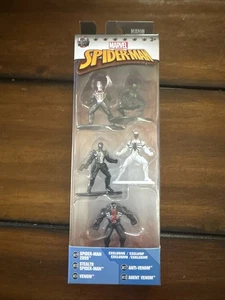 Nano Metalfigs 5 Pack Venom Spiderman Anti Venom Agent Venom Marvel Universe - Picture 1 of 2