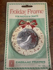 Marco de fotos de corona de vacaciones vintage de Cadillac - Imagen 1 de 4