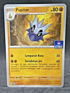 Juego de cartas coleccionables Pokémon LIMITADO Indonesia Pupitar Gimnasio Promo 045/SV-P Casi Como Nuevo - Imagen 1 de 5