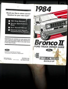 1984 Ford Bronco II Owner Guide - Picture 1 of 4