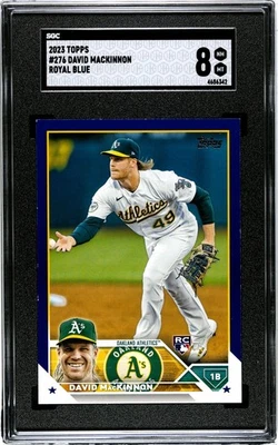 2023 Topps Series 1 - David MacKinnon #276 (RC) Royal Blue SGC 8!!! - Image 1 of 2