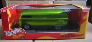 2005 Hot Wheels Classics~1:18 Scale~Customized VW Drag Bus~Green~Limited Edition - Picture 1 of 6