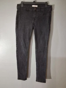 Pantalones de mezclilla negros Hollister súper ajustados unisex para hombre/mujer 9R 29x31 - Imagen 1 de 11