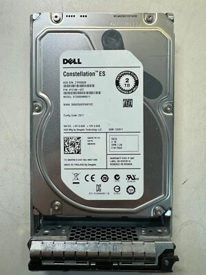 DELL ST2000NM0011 9YZ168-037 0835R9 2TB 7.2K RPM 64MB CACHE 6Gb/s SATA 3.5" HDD - Image 1 of 4