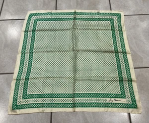 VINTAGE LIZ CLAIBORNE MULTI COLOR SILK PRINT SCARF 22.5" x 23" MADE IN JAPAN - Picture 1 of 11