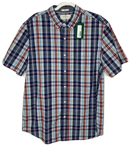 Hawker Rye Gr. XL Herren Slim Fit Kurzarm Knopfleiste Karo Hemd Blau, Rot Neu mit Etikett - Bild 1 von 6