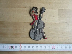 Parche Pin-up Rockabilly Swing Blues Mardi Gras V8 Coche Contrabajo Jazz - Imagen 1 de 1