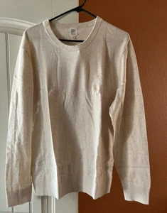 Gap sweater mens xl cream nwt - Picture 1 of 4