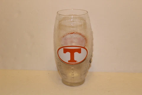 University Of Tennessee UT football shaped drinking glass VOLS Cover