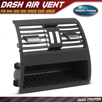Rear Center Dash AC Heater Air Vent Black for BMW 528i 528i xDrive 535d xDrive - Image 1 of 4