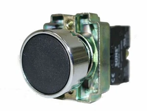 SUNS PBM22-FP-B-P5 22 mm Pulsador Metal Momentario Negro Flush Operador 1NO - Imagen 1 de 1