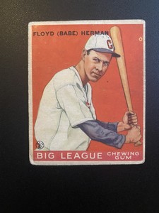 1933 Goudey Floyd Babe Herman